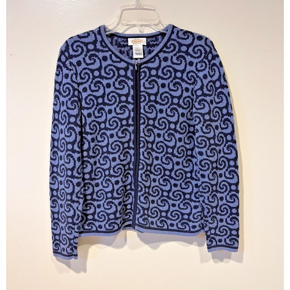Talbots Size S Icelandic Design Women’s Cardigan Zip Front
